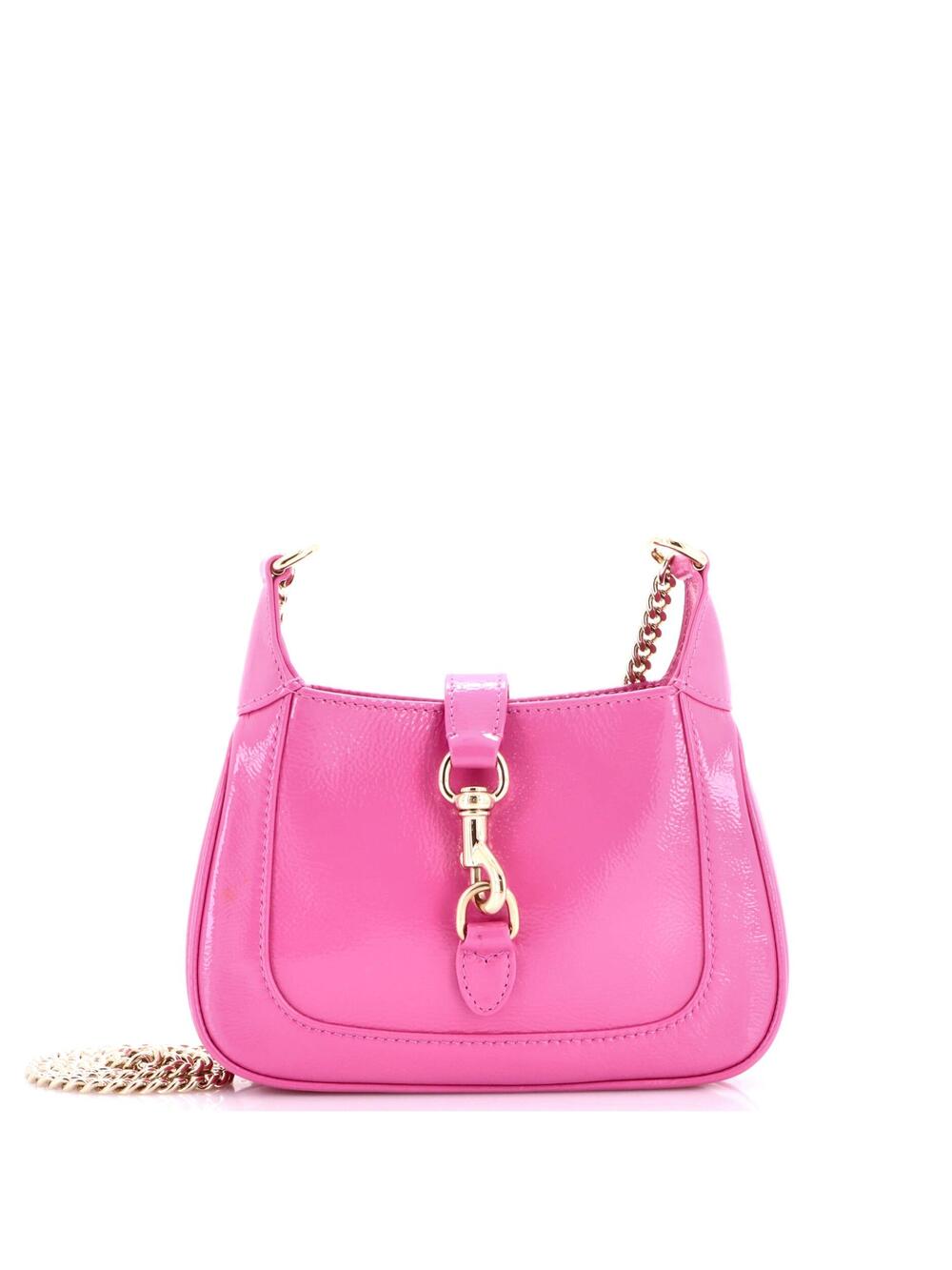 Gucci Jackie Notte Chain Hobo Patent #374641G21B